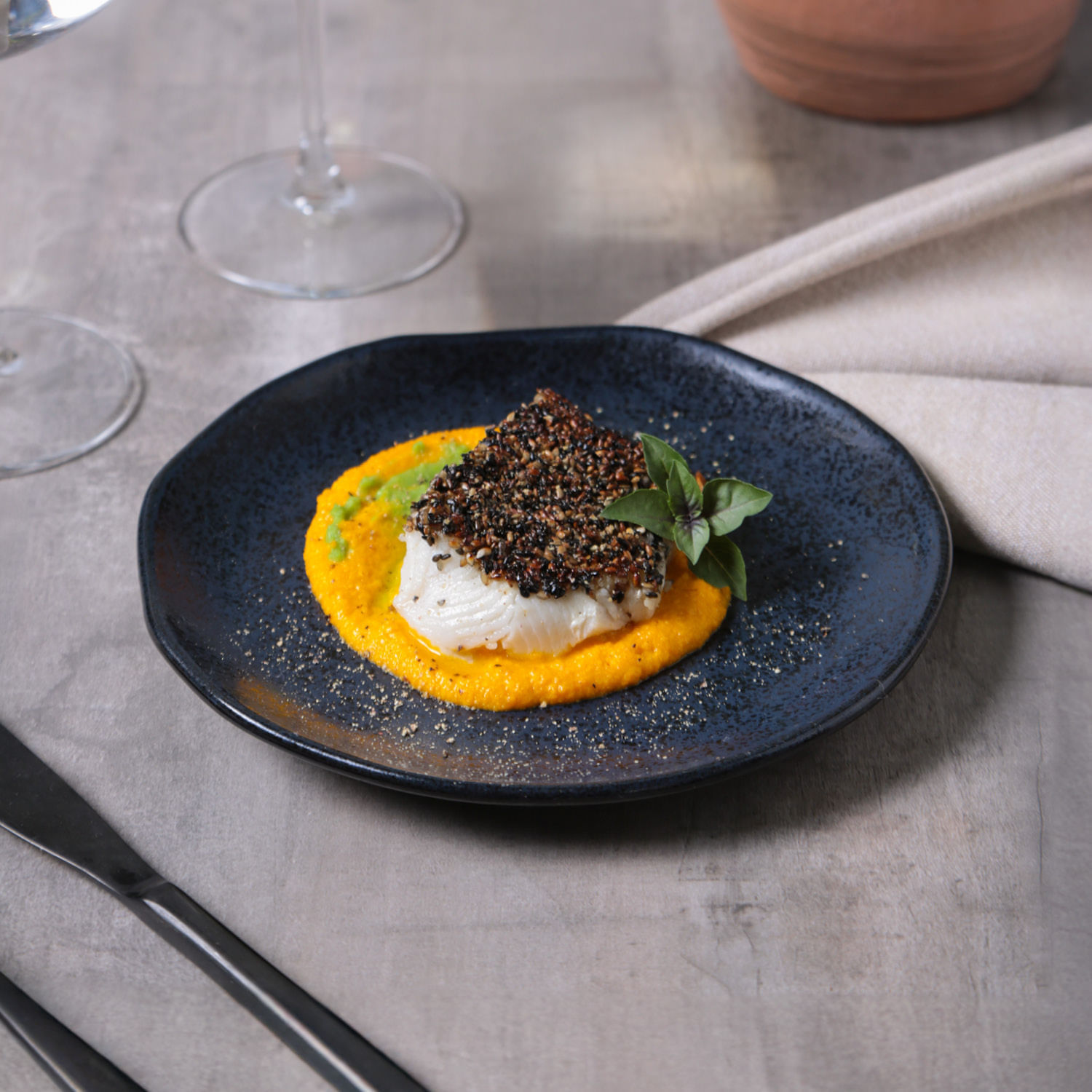 Conjunto com 6 Pratos de Sobremesa Orgânico Night Blue Ø19,5cm - Imagem 2