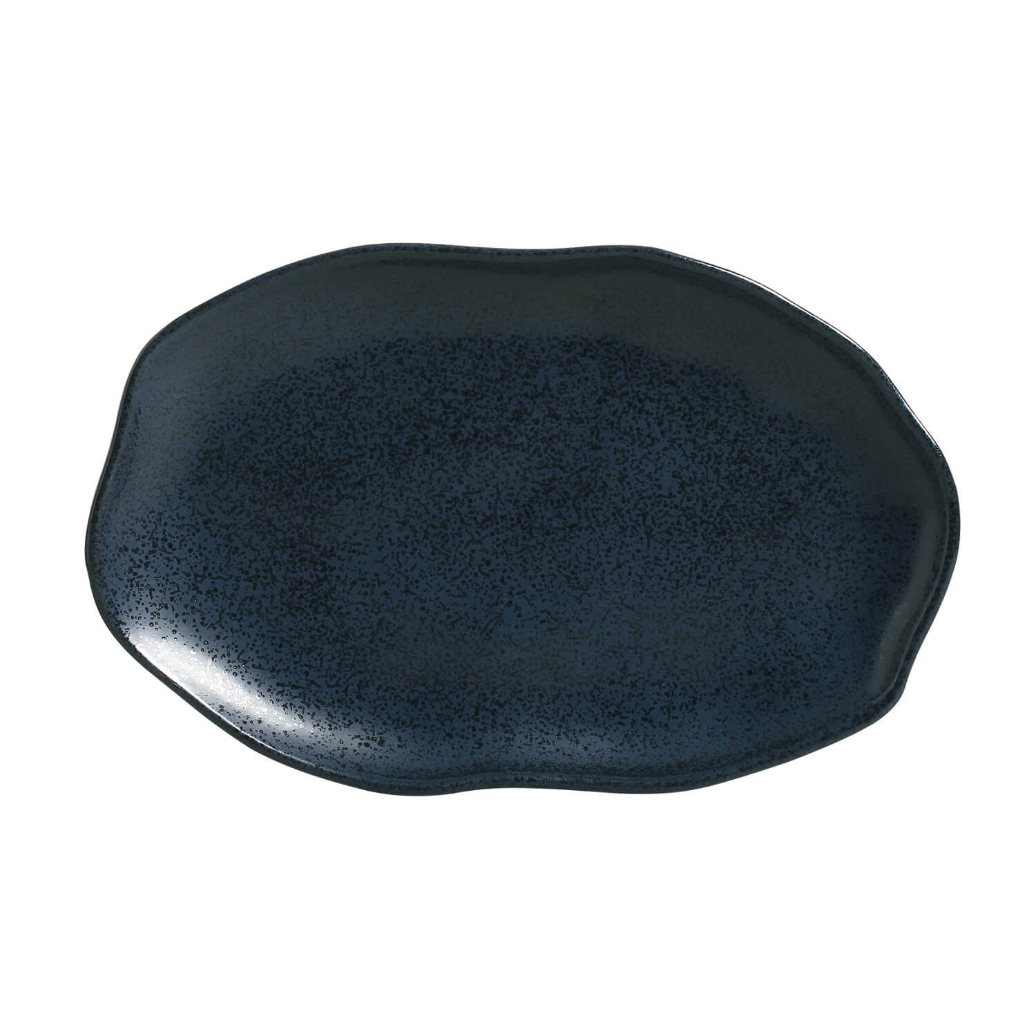 Conjunto com 4 Travessas Oval Rasa Média Bio Night Blue 30x20cm