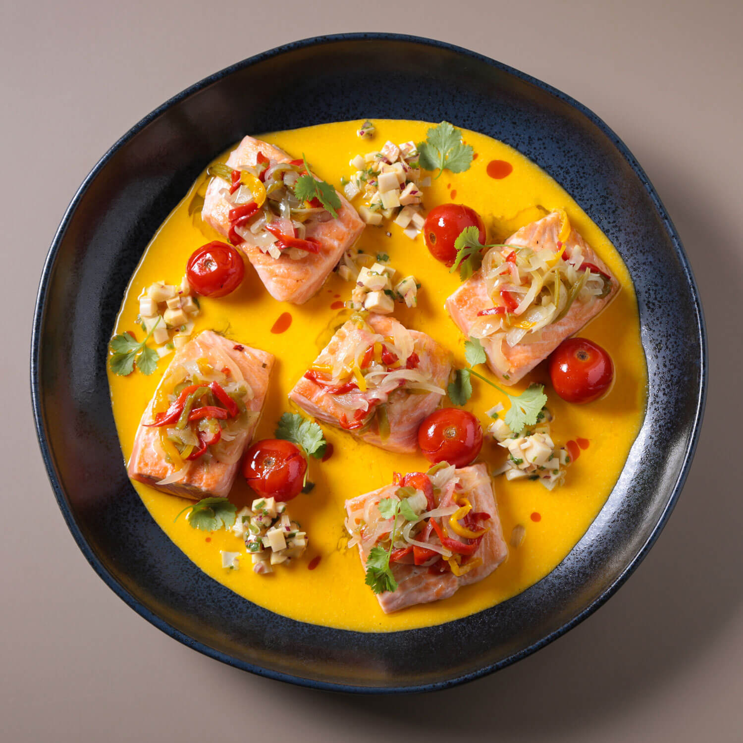 Travessa Redonda Grande Orgânico Stoneware Night Blue Ø36cm - Imagem 3