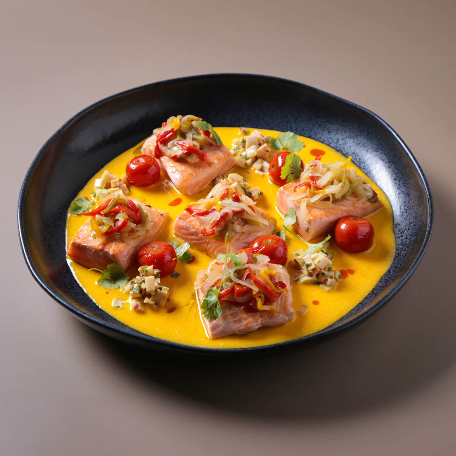 Travessa Redonda Grande Orgânico Stoneware Night Blue Ø36cm - Imagem 2