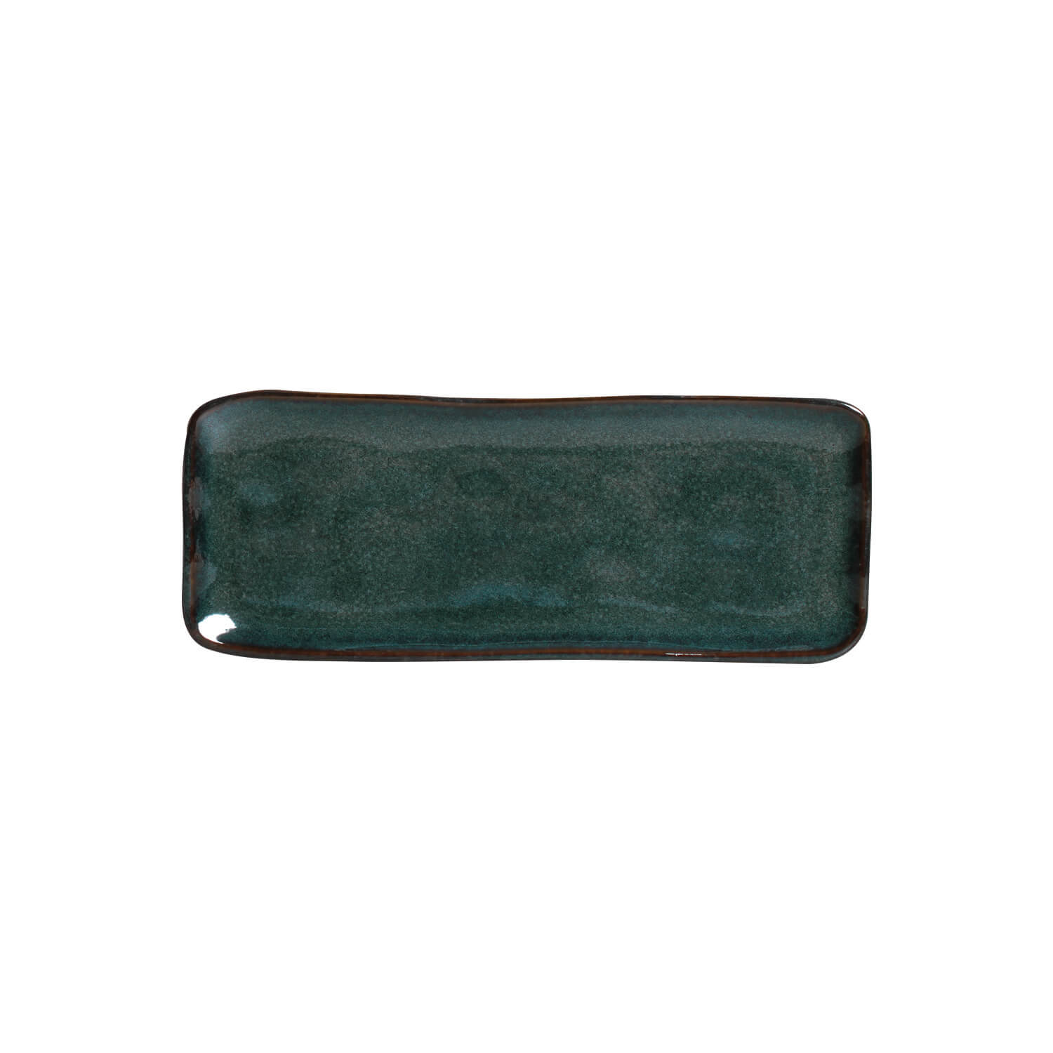 Conjunto com 4 Travessas Retangular Pequena Orgânico Oceano 22x9,5cm