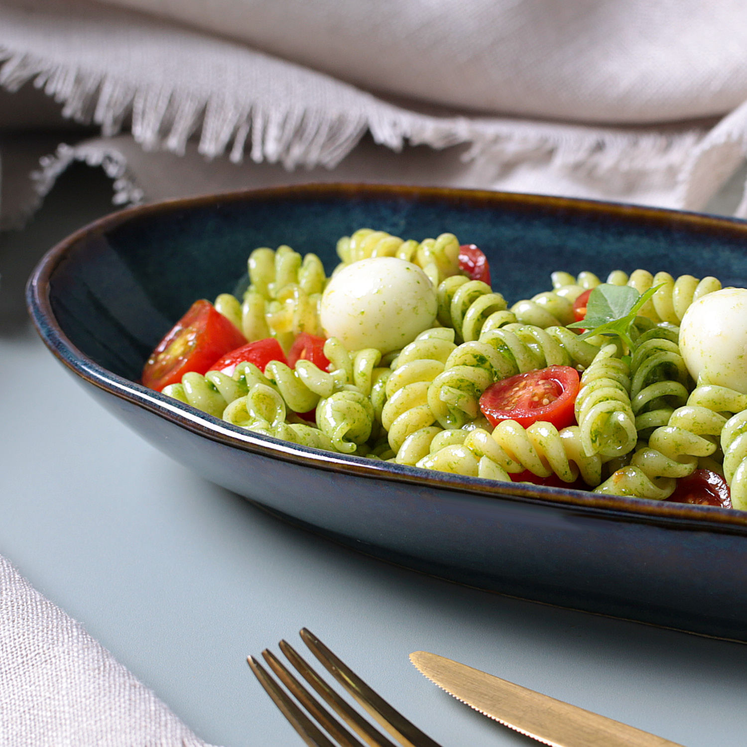 Conjunto com 4 Travessas Oval Funda G Orgânico Oceano 32x16cm 650ml - Imagem 5