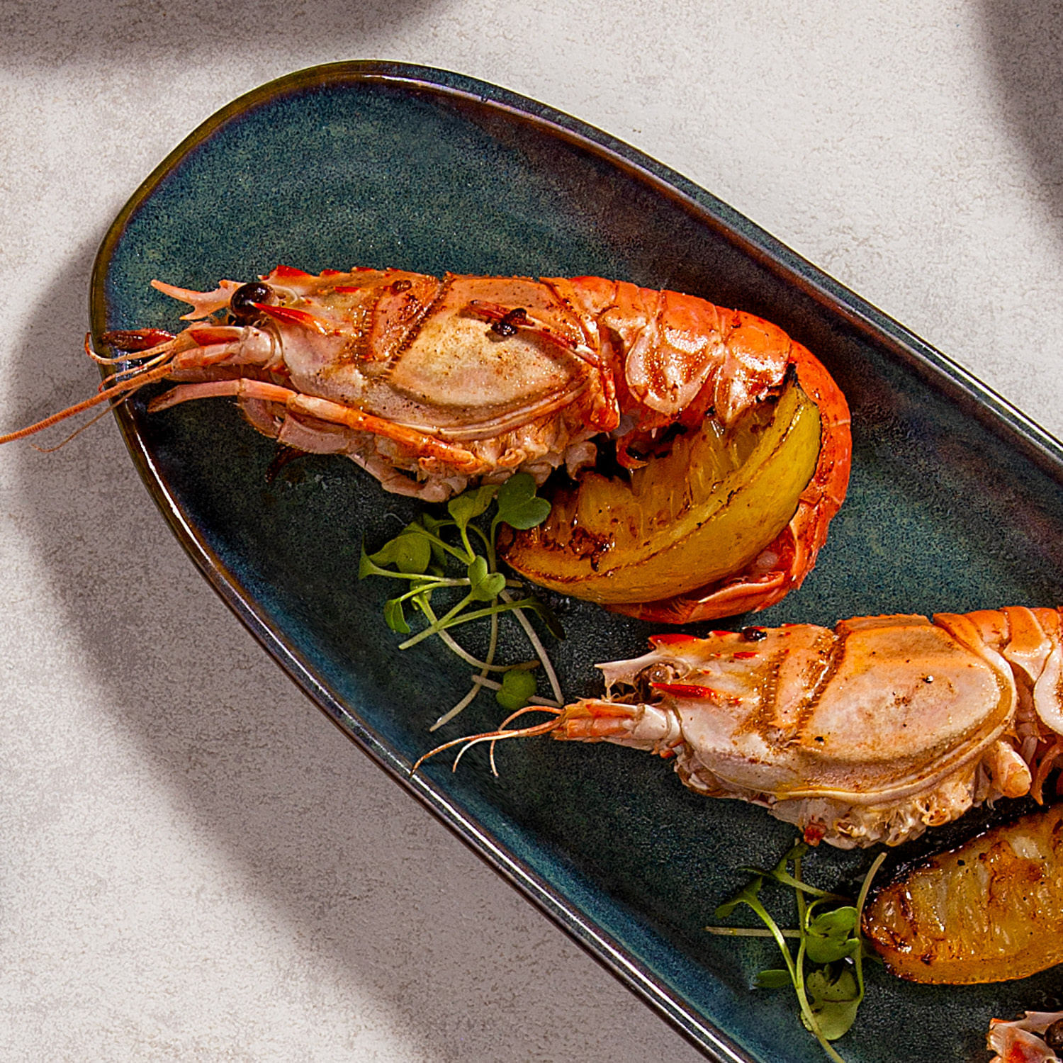 Conjunto com 4 Travessas Oval Rasa Grande Orgânico Oceano 36x13cm - Imagem 5