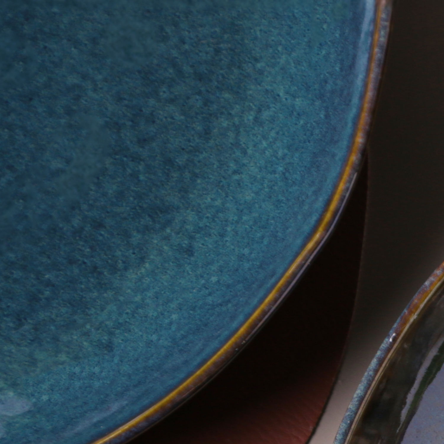 Travessa Redonda Grande Orgânico Stoneware Oceano Ø36cm - Imagem 7