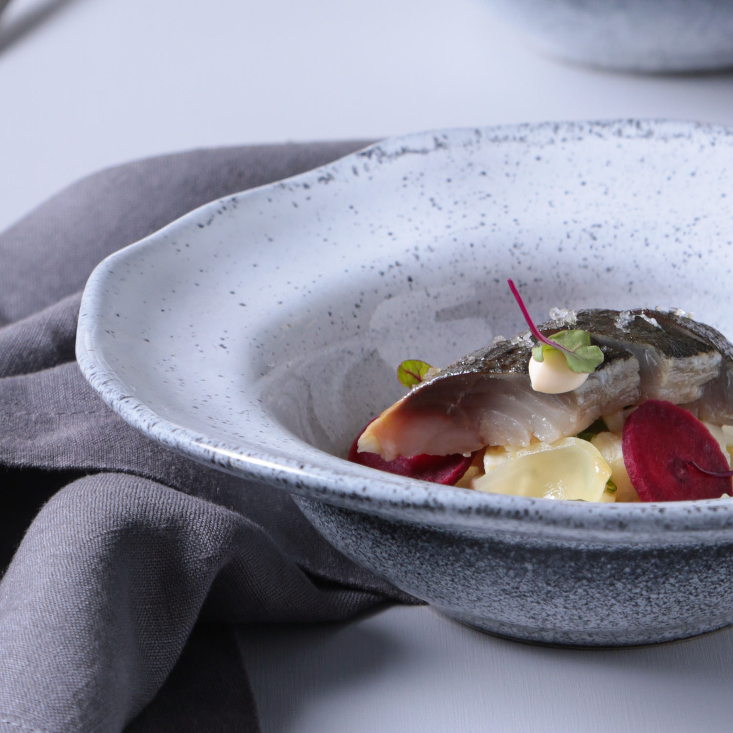 Conjunto com 4 Pratos de Entrada/Sobremesa Orgânico Echo Ø19x5,5cm 250ml - Imagem 5