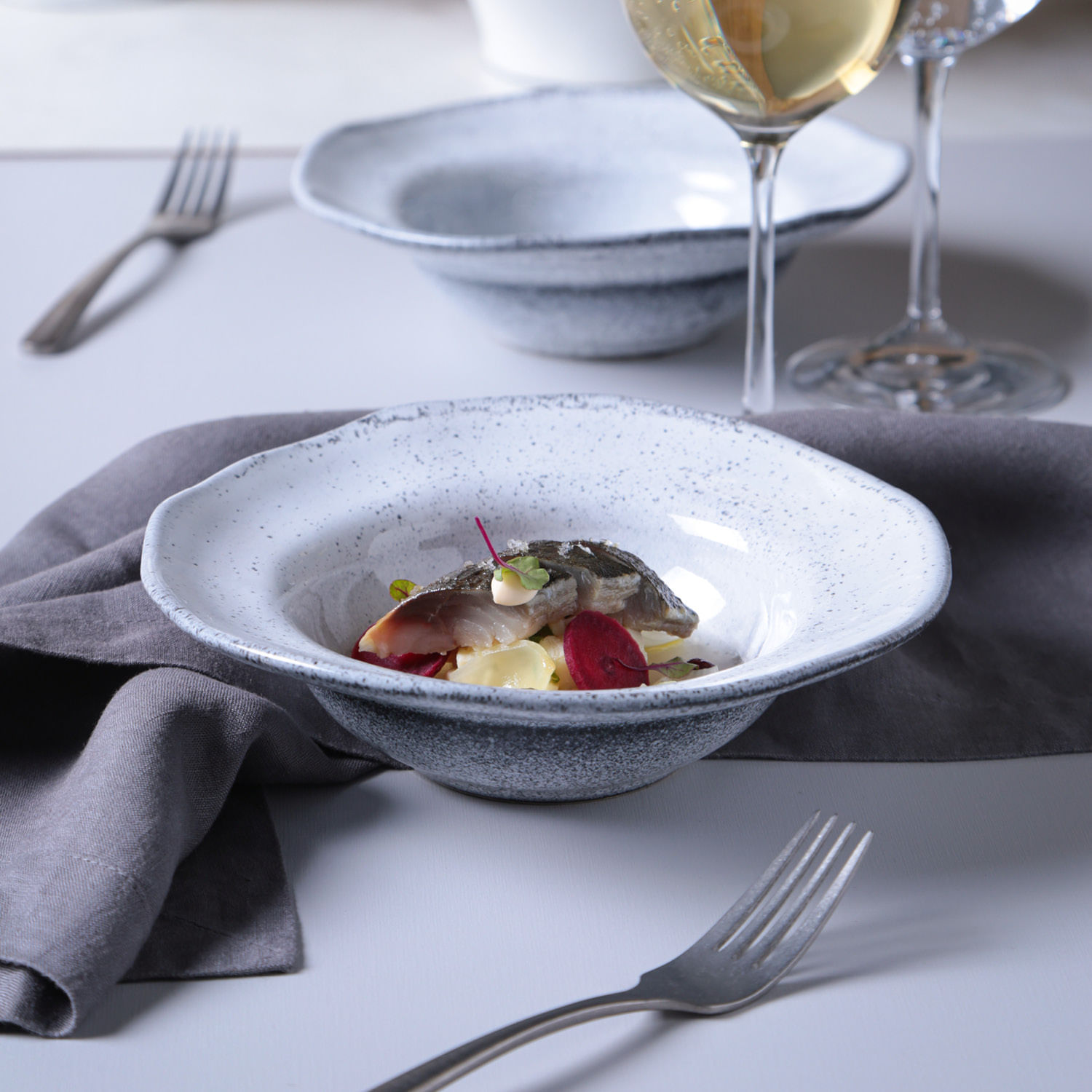 Conjunto com 4 Pratos de Entrada/Sobremesa Orgânico Echo Ø19x5,5cm 250ml - Imagem 4