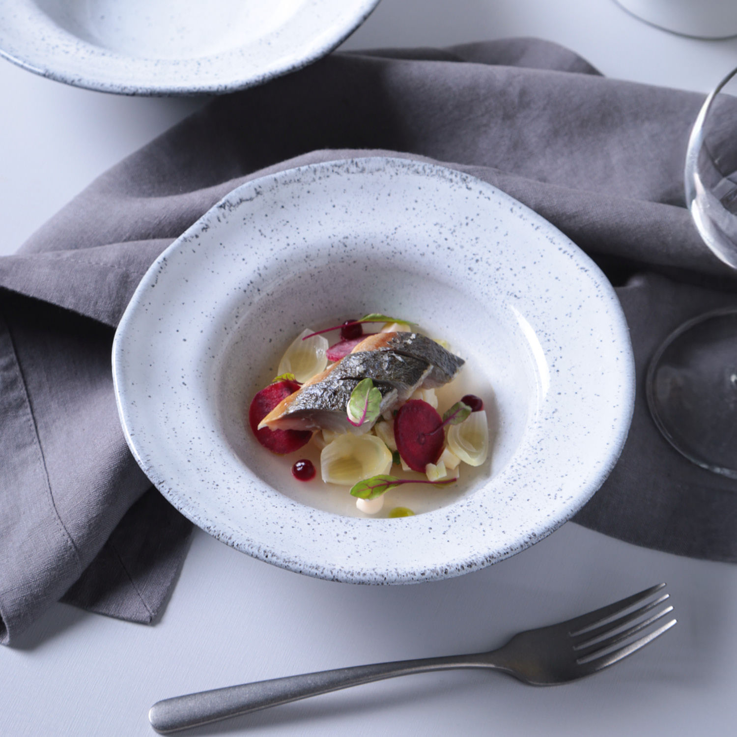 Conjunto com 4 Pratos de Entrada/Sobremesa Orgânico Echo Ø19x5,5cm 250ml - Imagem 2