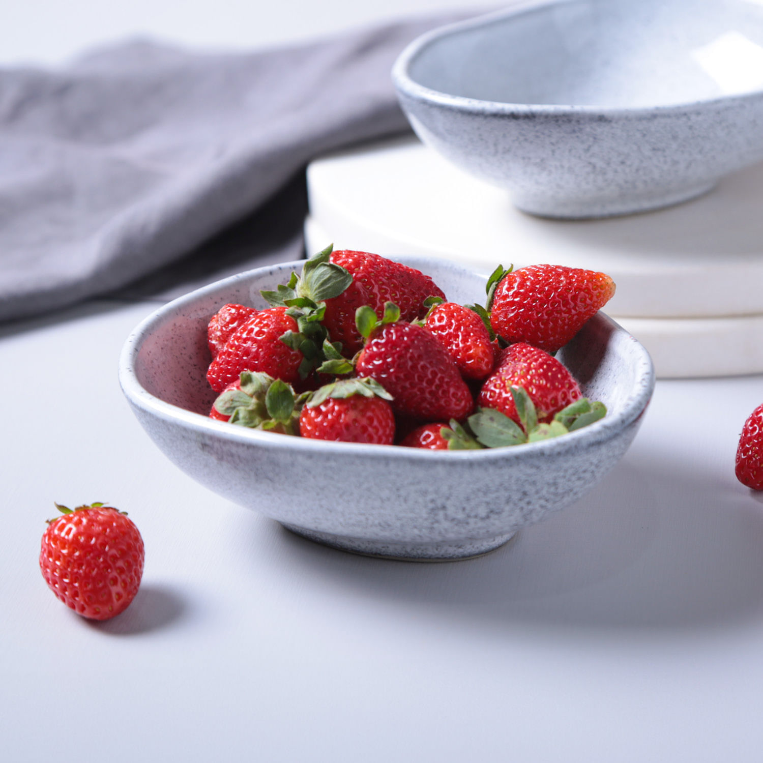 Conjunto com 6 Cumbucas Oval Orgânico Echo 14,5x12x4,9cm 265ml - Imagem 2