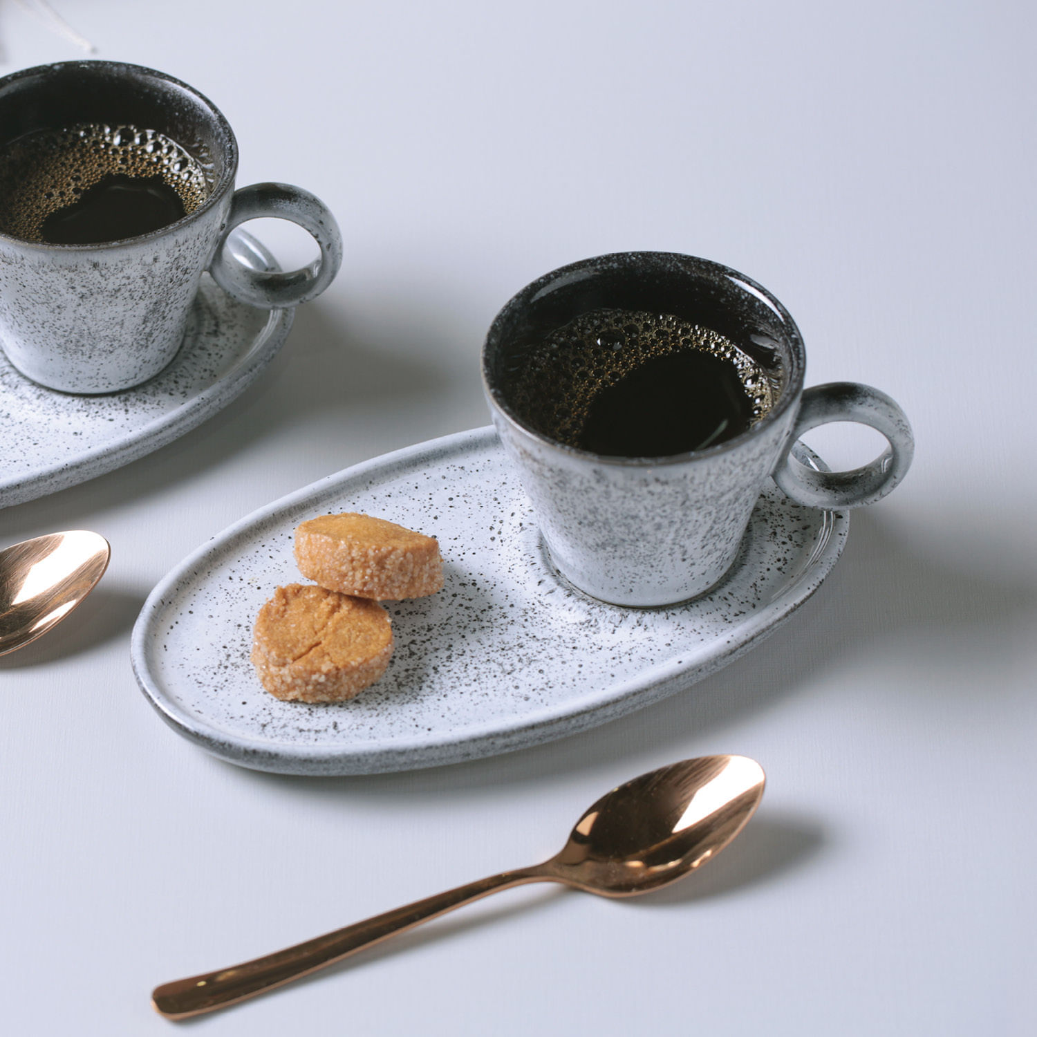 Conjunto com 6 Xícaras de Café Neo com Pires Oval Echo 110ml - Imagem 2