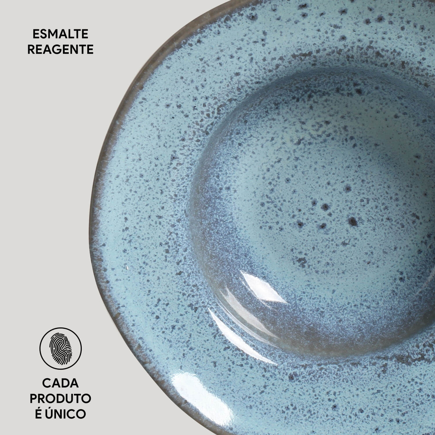 Conjunto com 4 Pratos de Entrada/Sobremesa Orgânico Breeze Ø19x5,5cm 250ml - Imagem 5