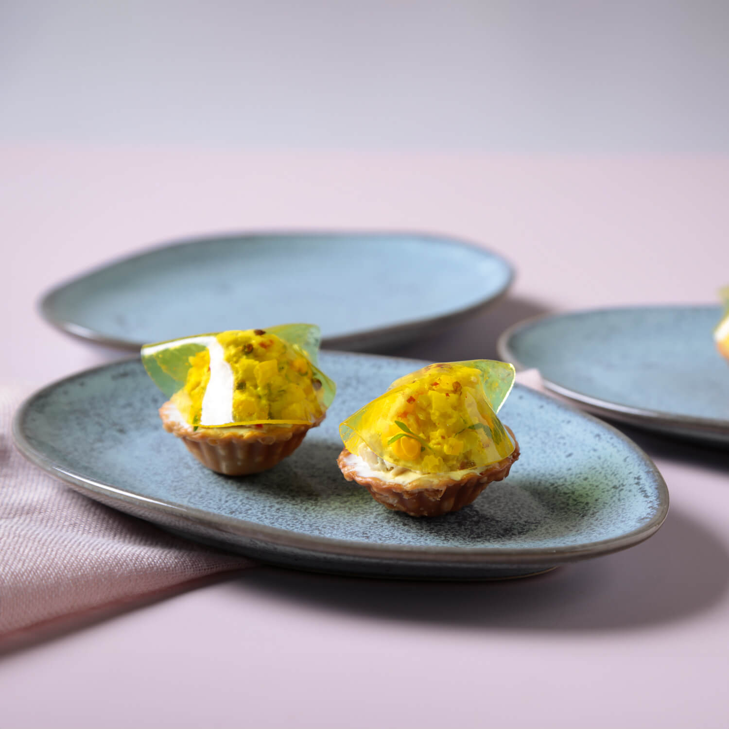 Conjunto com 6 Pratos de Sobremesa Oval Orgânico Breeze 22,5x16,5x2,5cm - Imagem 2