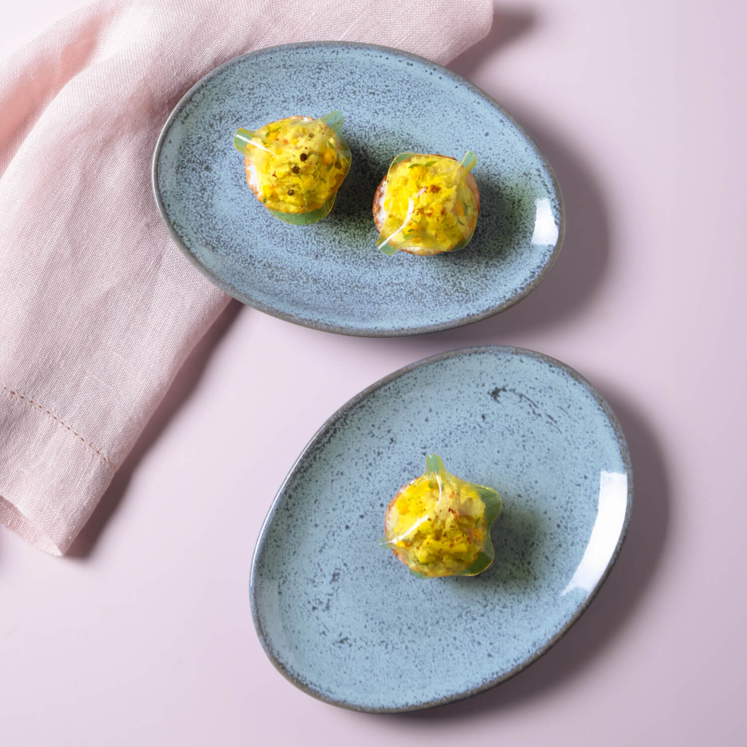 Conjunto com 6 Pratos de Sobremesa Oval Orgânico Breeze 22,5x16,5x2,5cm - Imagem 4