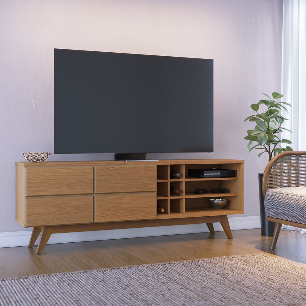 Rack Noronha com 2 Portas Freijó 1,80m - Imagem 6