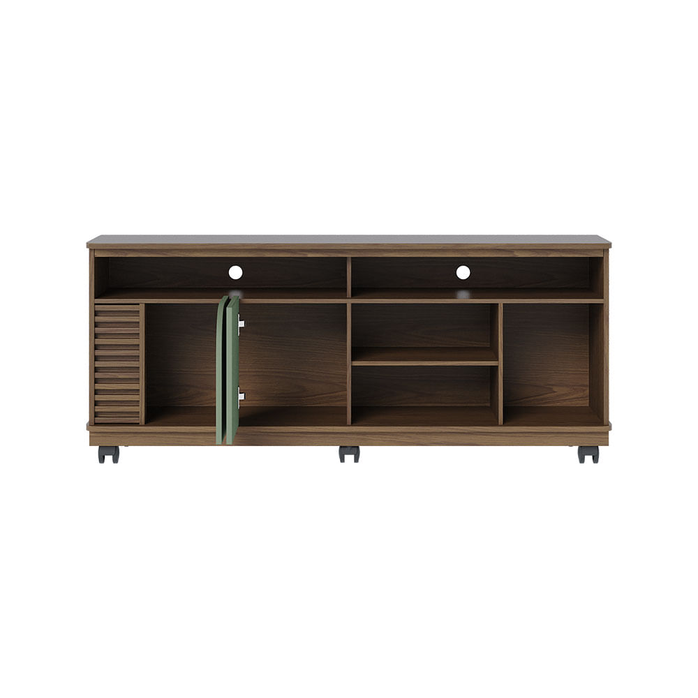 Rack Jurere com 2 Portas Amêndoa e Hortelã 1,50m - Imagem 3