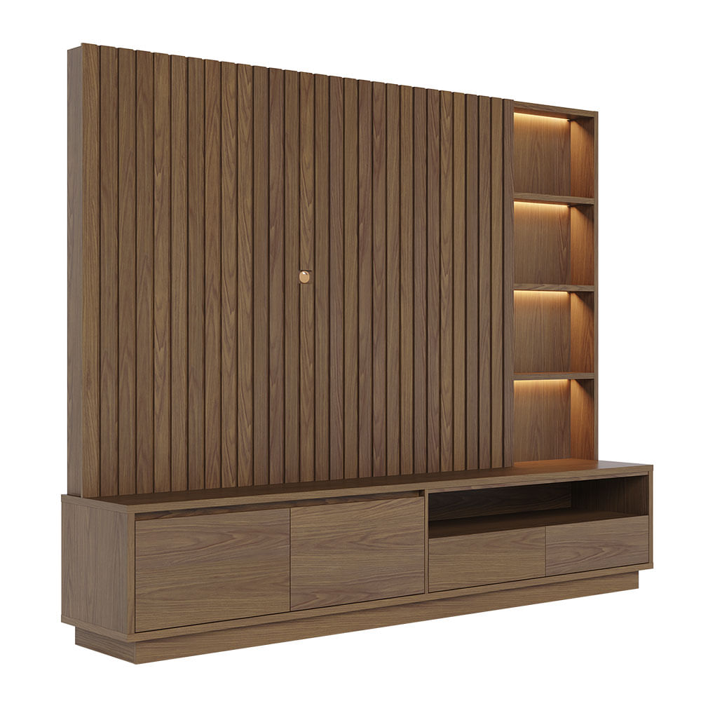 Estante Cancun Amêndoa 2,40m