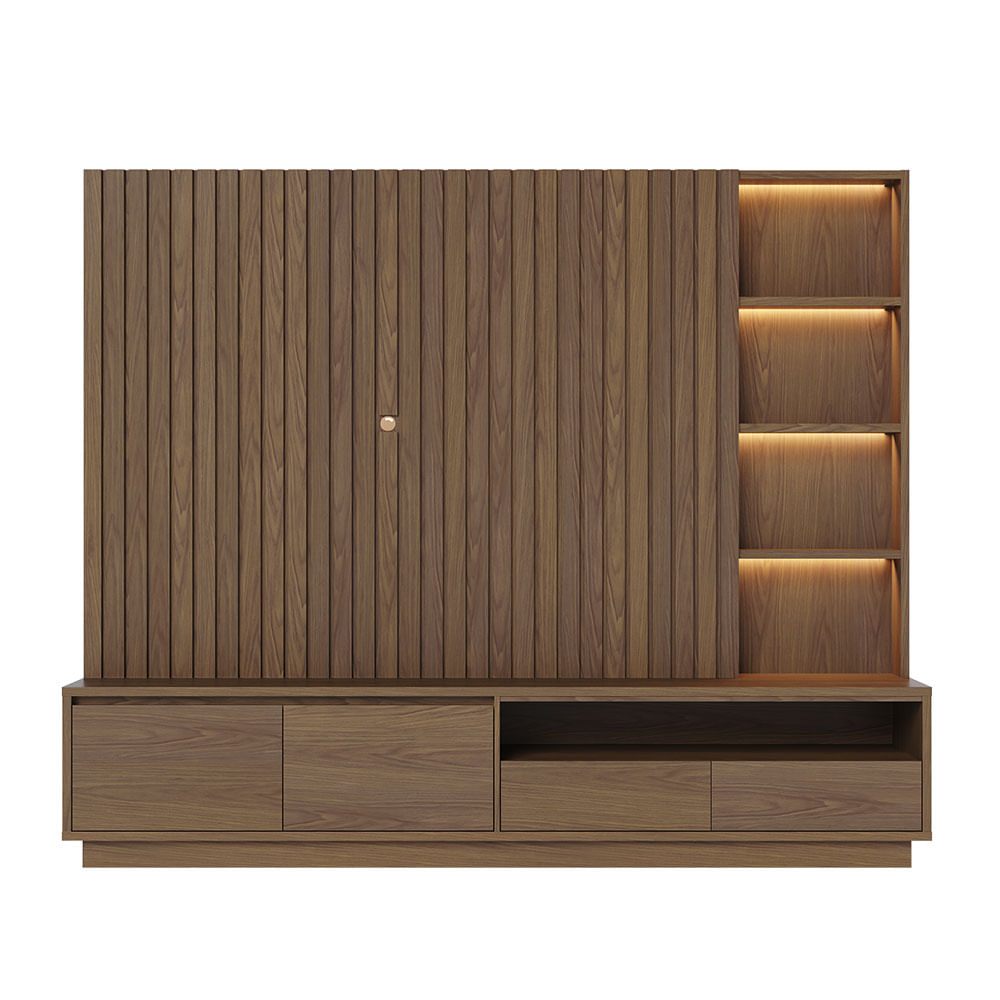 Estante Cancun Amêndoa 2,40m - Imagem 2