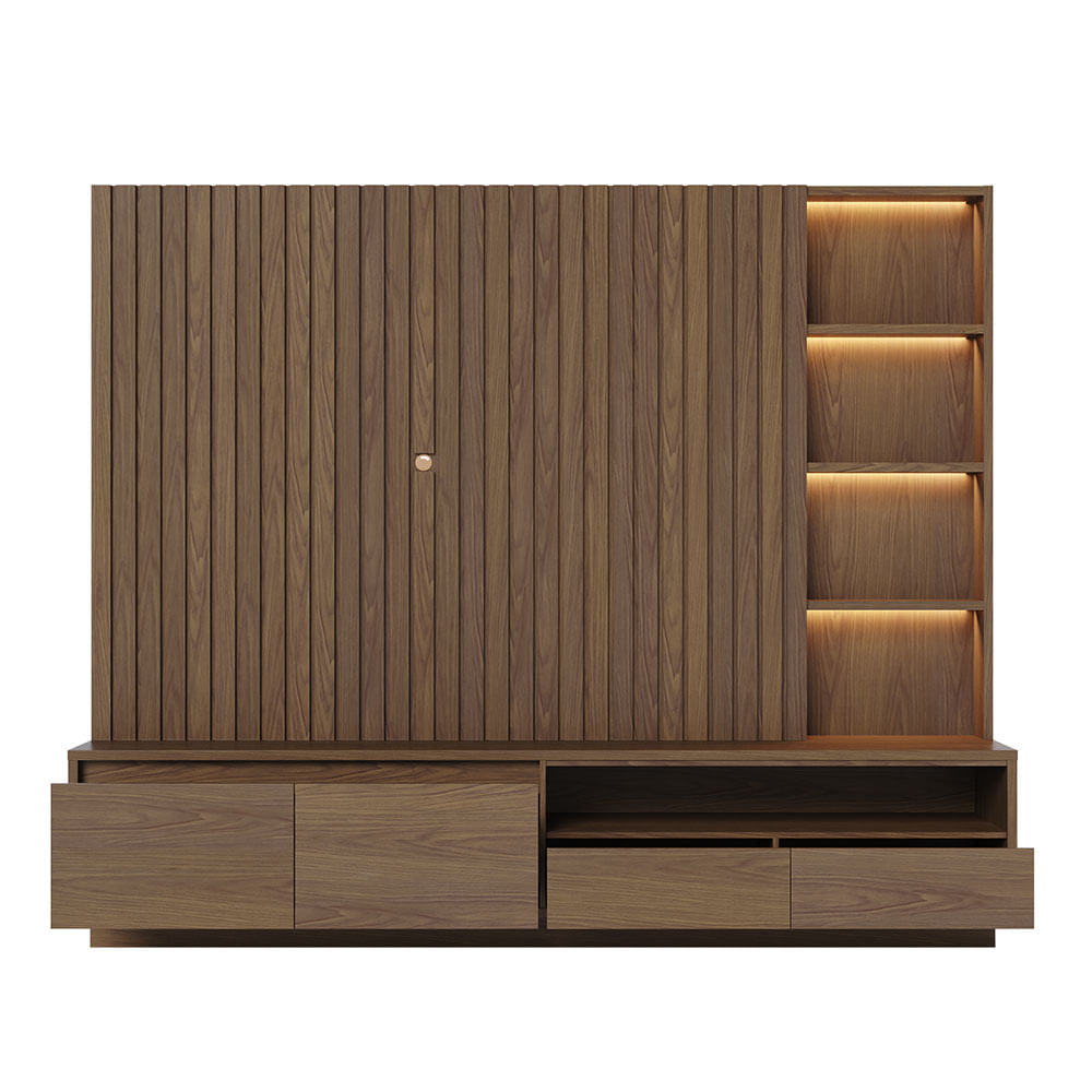 Estante Cancun Amêndoa 2,40m - Imagem 3