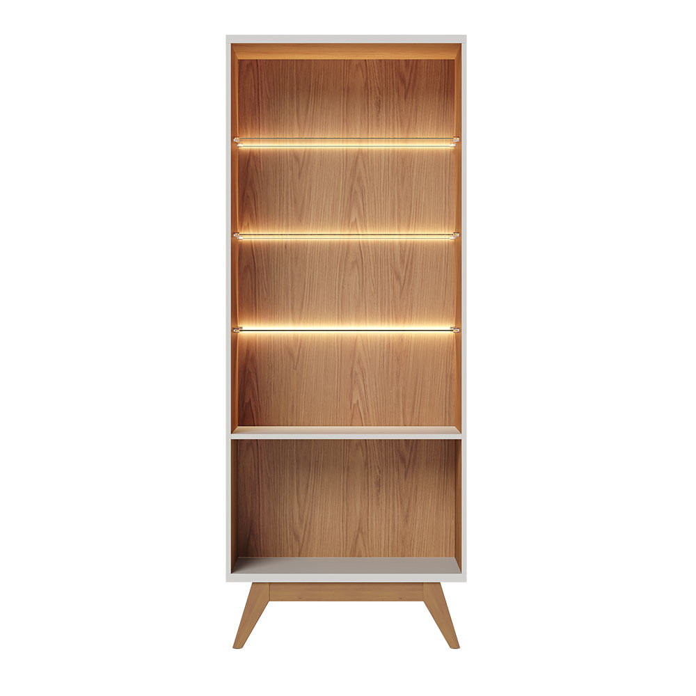 Cristaleira Noronha Off White e Freijó - Imagem 3