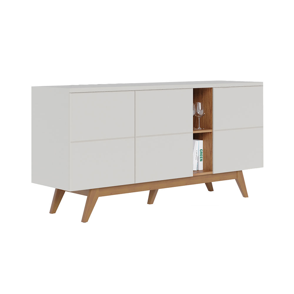Buffet Noronha Off White e Freijó 1,60m