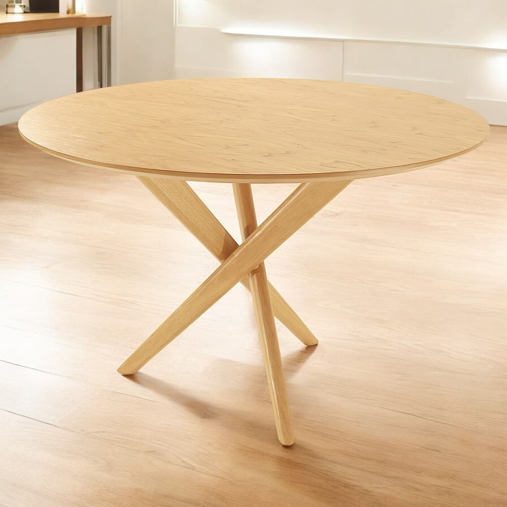 Mesa de Jantar Sellenium Redonda 1,20m - Design Orgânico - Imagem 3