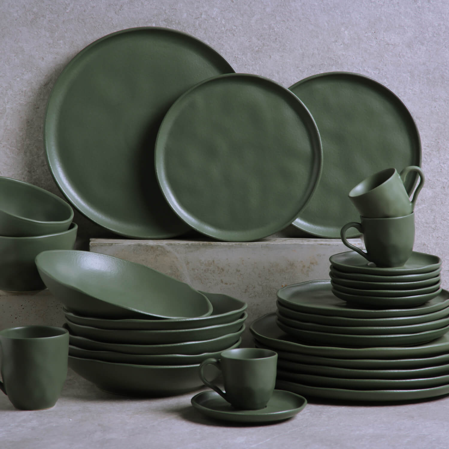 Conjunto com 6 Pratos Raso Bio Stoneware Leaf Ø27,5cm - Imagem 3