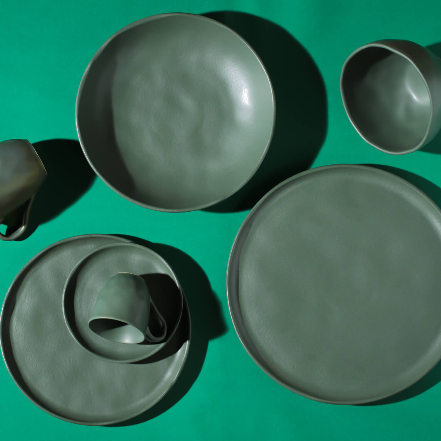 Conjunto com 6 Pratos Raso Bio Stoneware Leaf Ø27,5cm - Imagem 6