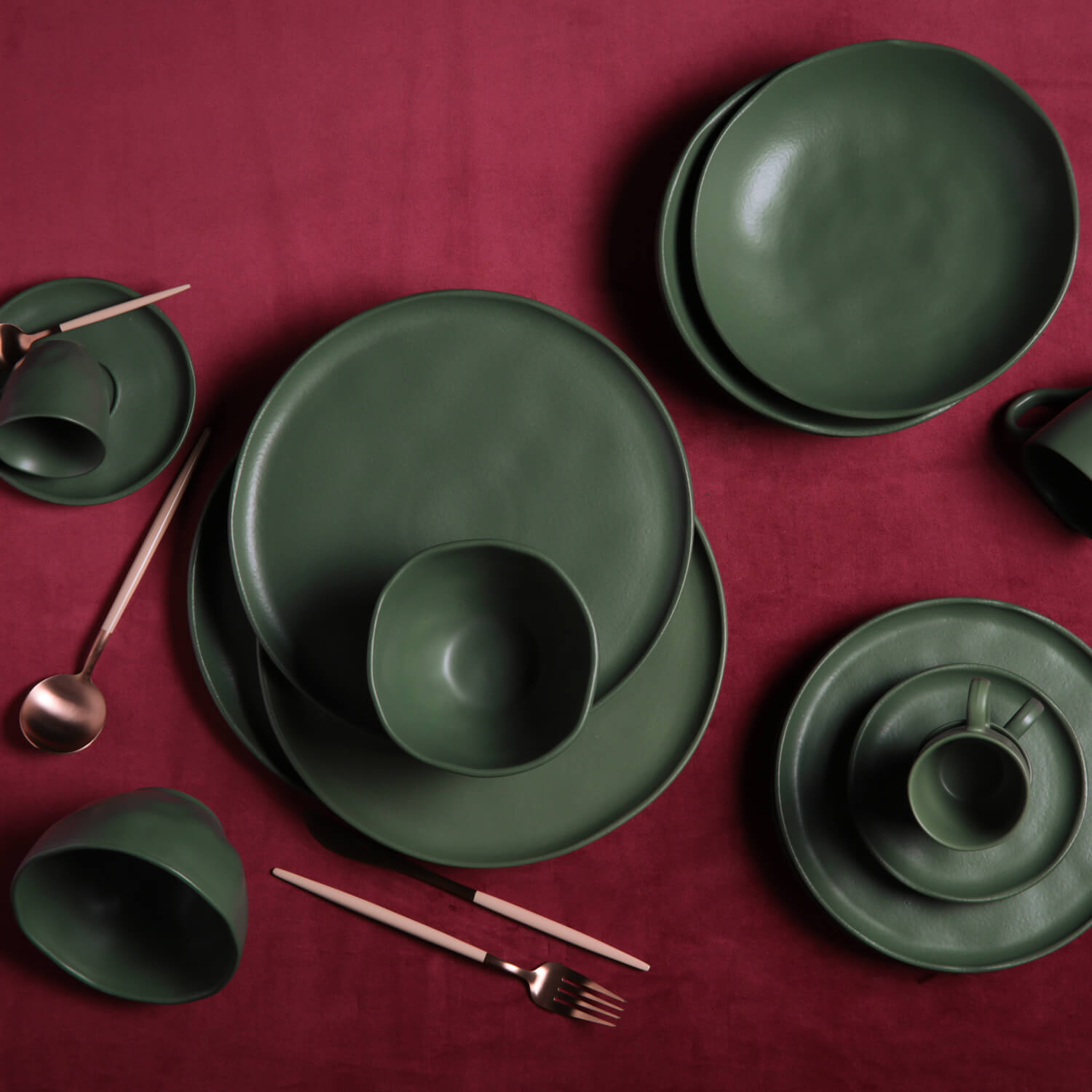 Conjunto com 6 Pratos Fundo Bio Stoneware Leaf Ø22,5cm 830ml - Imagem 4