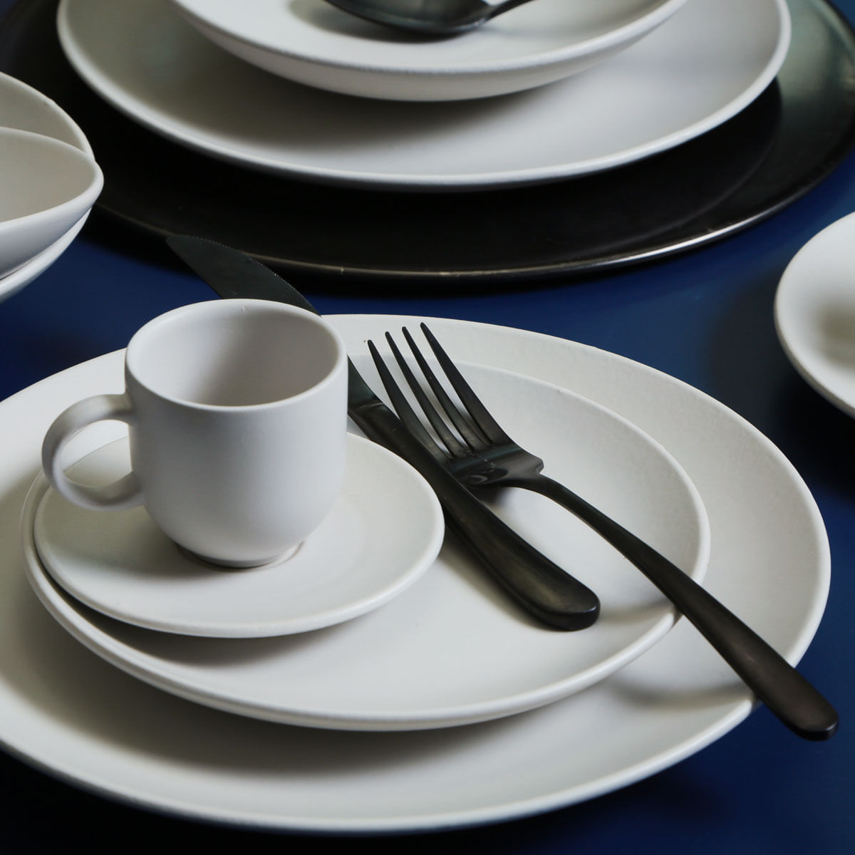Conjunto com 6 Pratos Raso Coup Stoneware Vit Ø26cm - Imagem 3