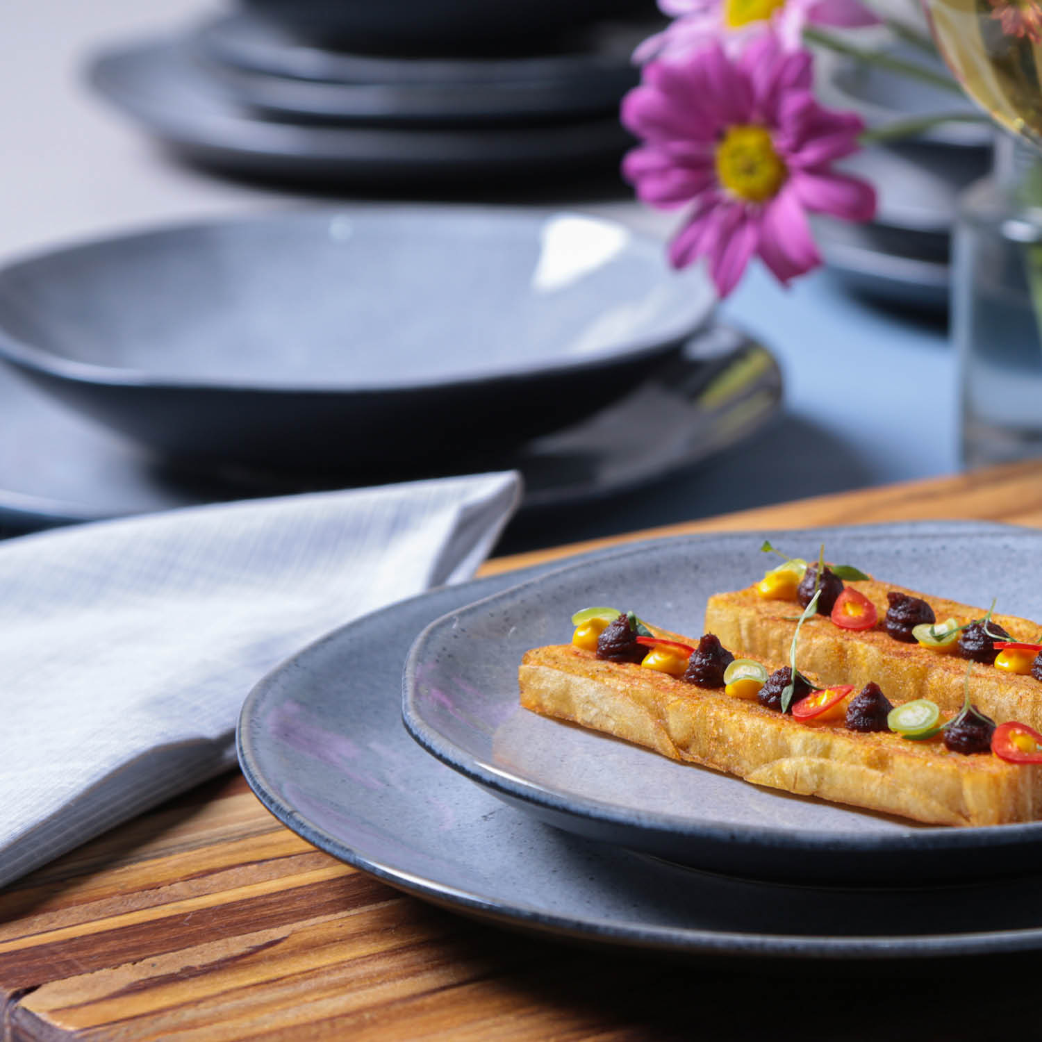 Aparelho de Jantar 30 Peças Orgânico Concreto - Imagem 5