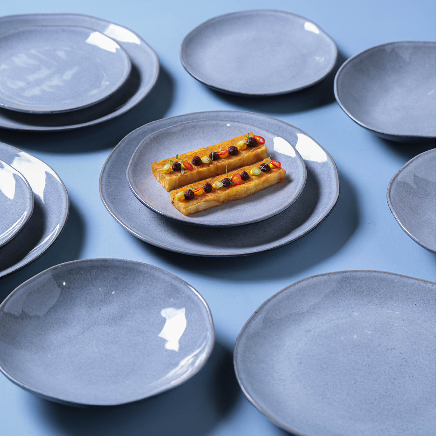 Aparelho de Jantar 30 Peças Orgânico Concreto - Imagem 6