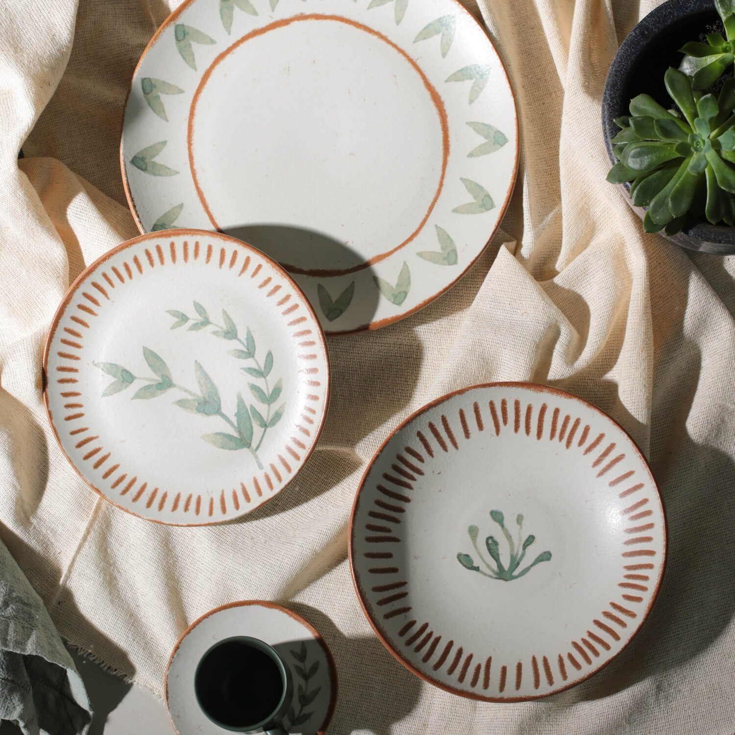 Conjunto com 6 Pratos Raso Coup Stoneware Magari Ø26cm - Imagem 3
