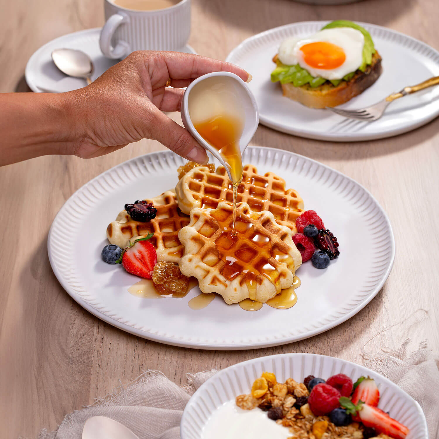 Conjunto com 6 Pratos Raso Linhas New White Ø27,5cm - Imagem 3