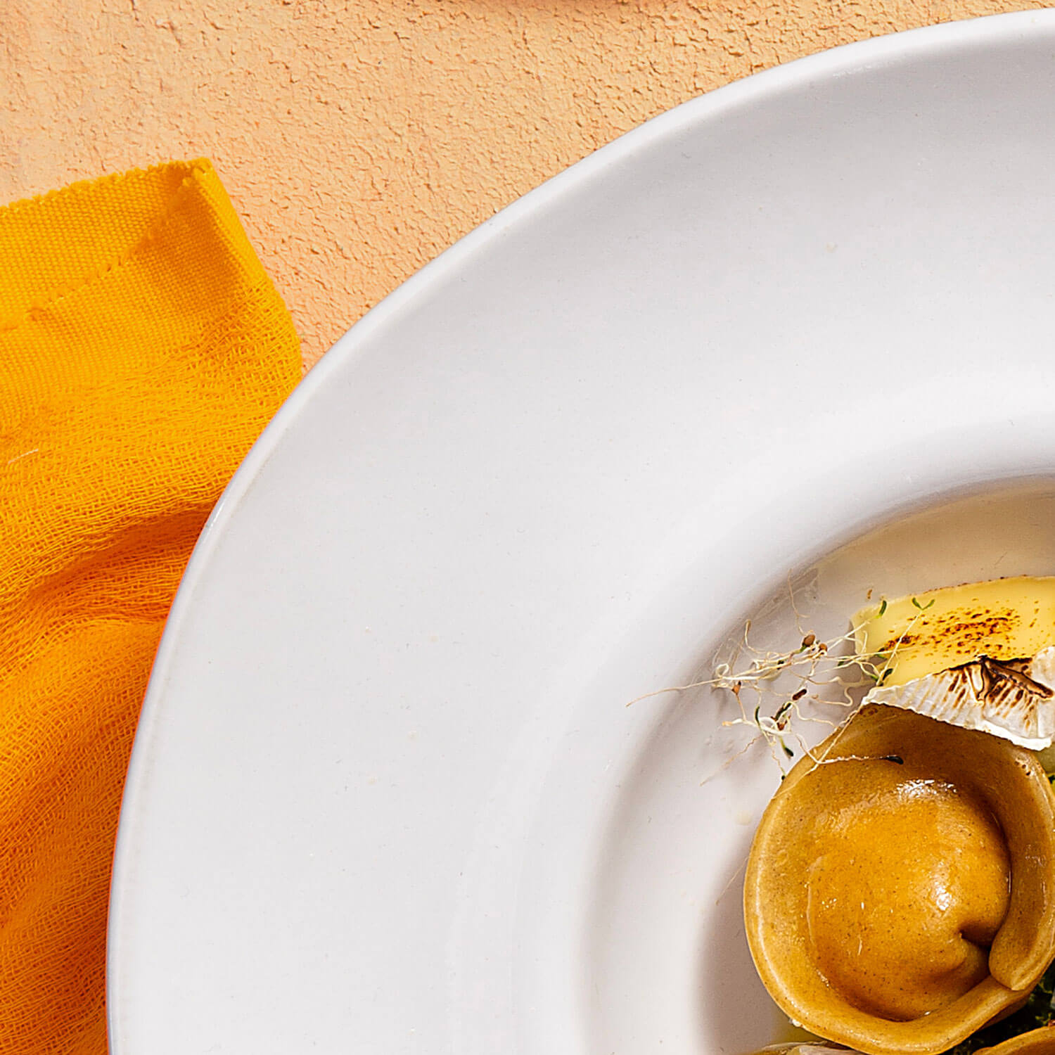 Conjunto com 4 Pratos de Massa Orgânico New White Ø28x6,5cm 450ml - Imagem 4