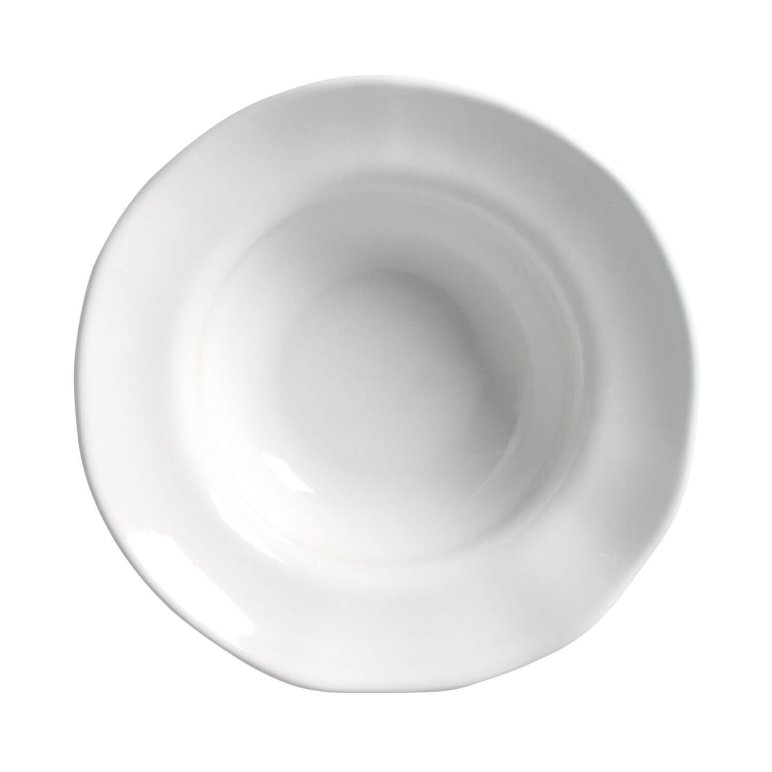 Conjunto com 4 Pratos de Entrada/Sobremesa Orgânico New White 19x5,5cm 250ml