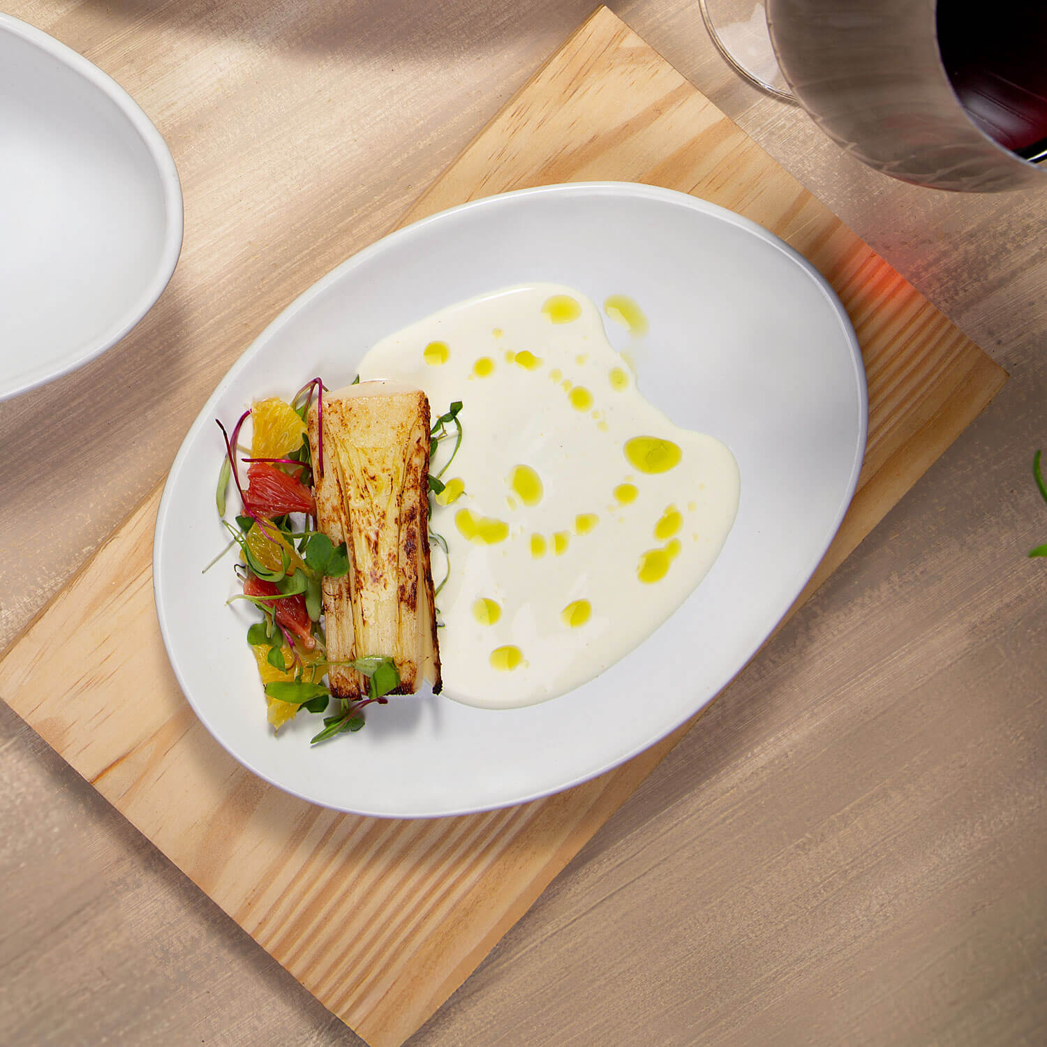 Conjunto com 6 Pratos de Sobremesa Oval Orgânico New White 22,5x16,5x2,5cm - Imagem 3