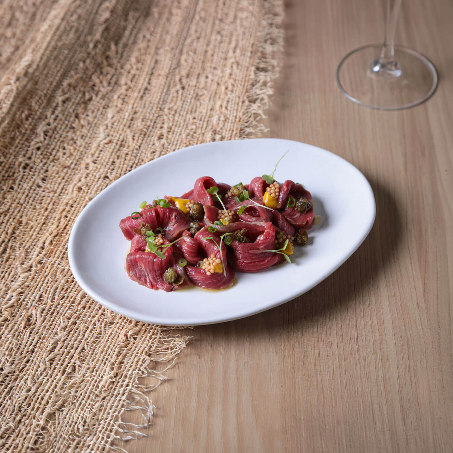 Conjunto com 6 Pratos de Sobremesa Oval Orgânico New White 22,5x16,5x2,5cm - Imagem 2