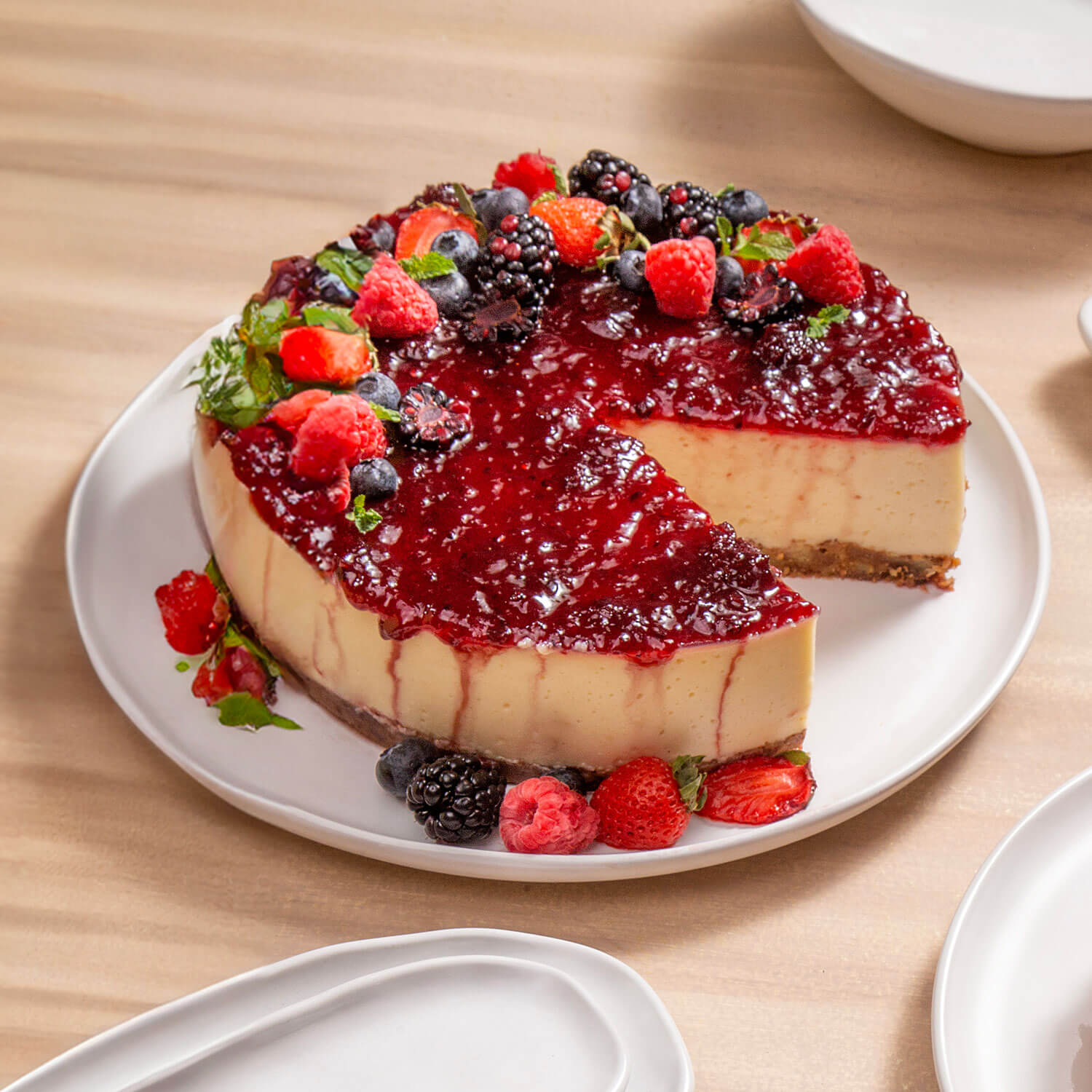 Conjunto com 6 Pratos Raso Bio New White Ø29cm - Imagem 2