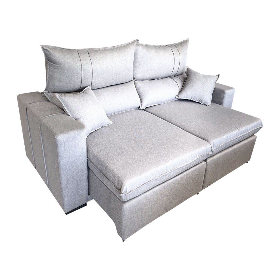 Sofá Havila em Linho Cinza 2,02m - Imagem 2