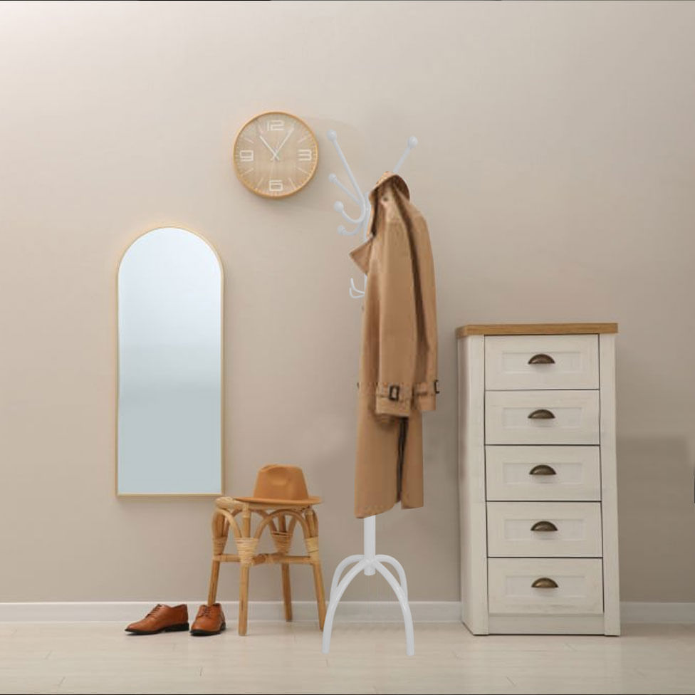 Cabideiro Mancebo de Chão Yang Branco - Imagem 2