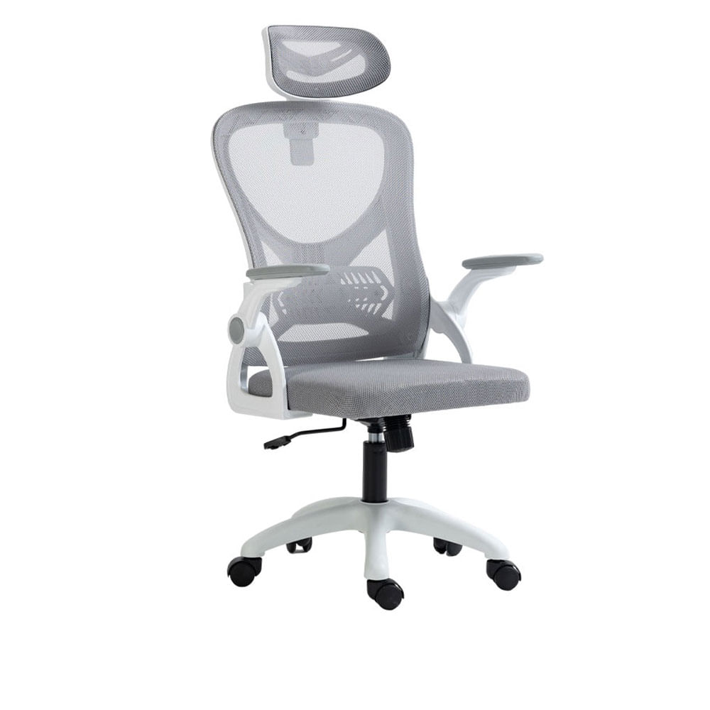 Cadeira Office Columbus com Tela Mesh Branca