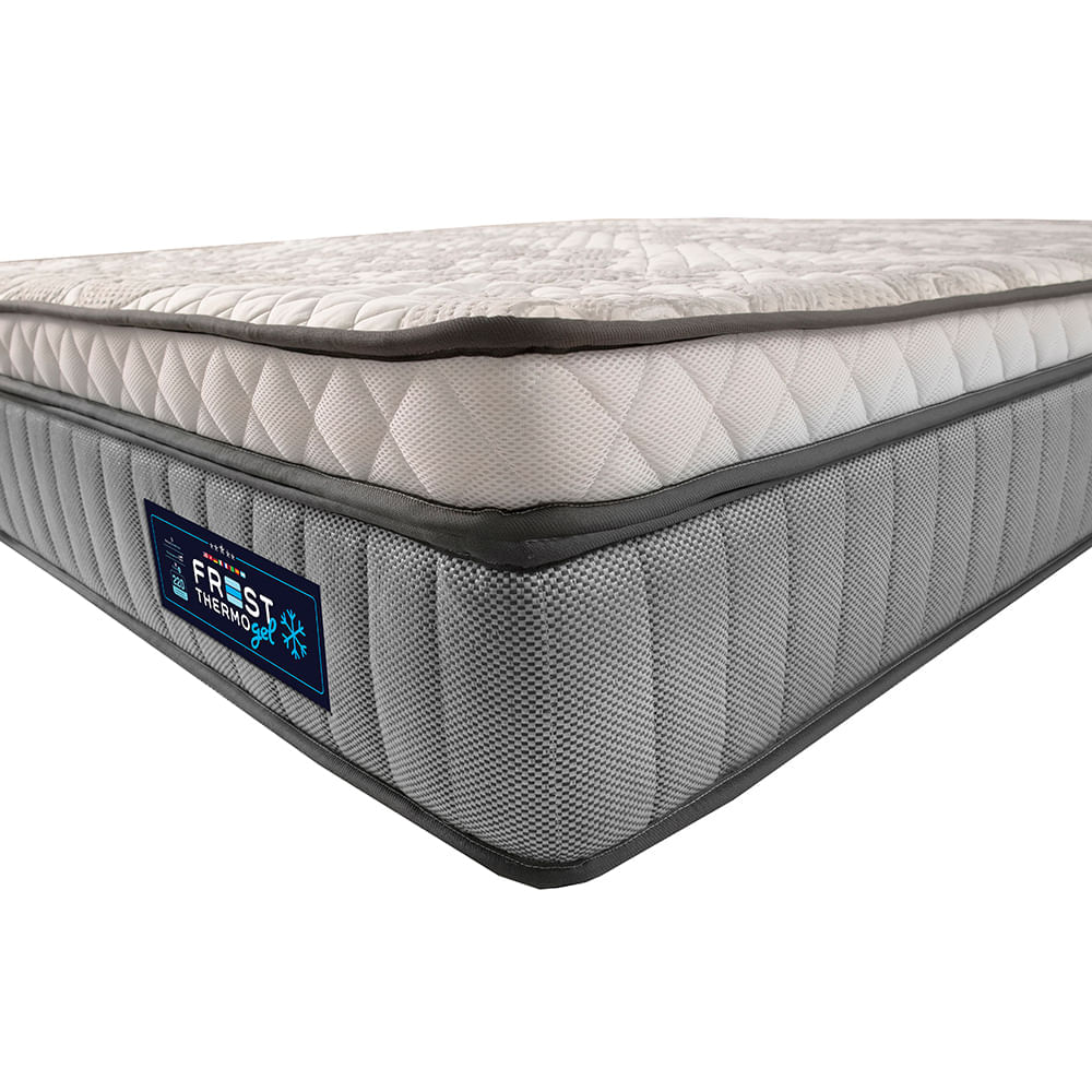 Cama Box King Colchão Euro Pillow + Box 193x203x70 Molas Ensacadas Cama inBox Frost ThermoGel - Imagem 4