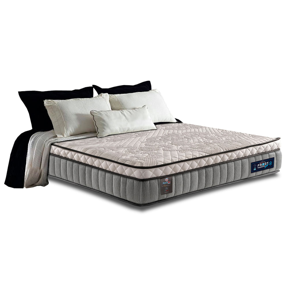 Colchão King Molas Ensacadas Euro Pillow 193x203x31 Cama inBox Frost ThermoGel
