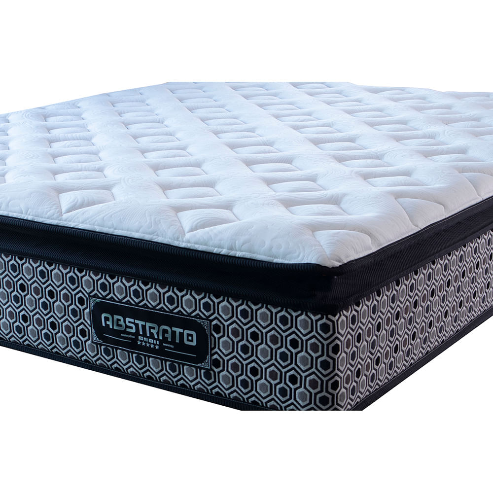 Colchão King Molas Ensacadas Pillow Top 193x203x31 Cama inBox Abstrato - Imagem 4