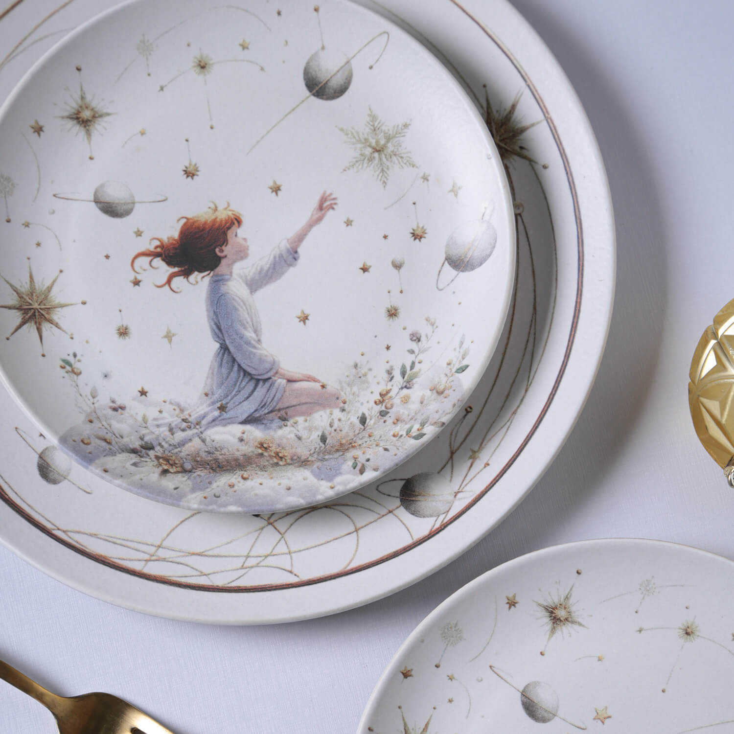 Conjunto com 6 Pratos Raso Coup Stoneware Encantados Ø26cm - Imagem 3