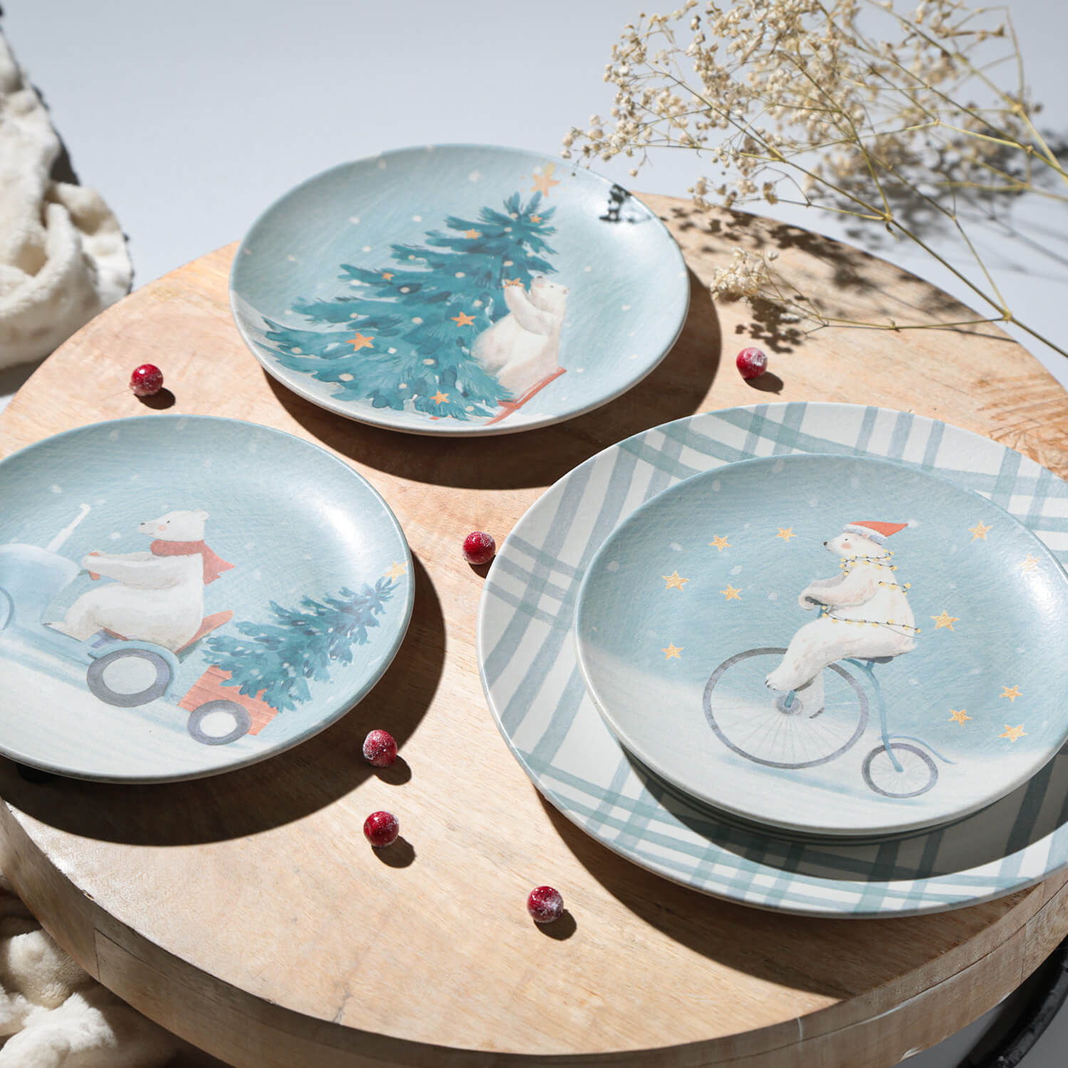 Conjunto com 6 Pratos Raso Coup Stoneware Expresso Polar Ø26cm - Imagem 2