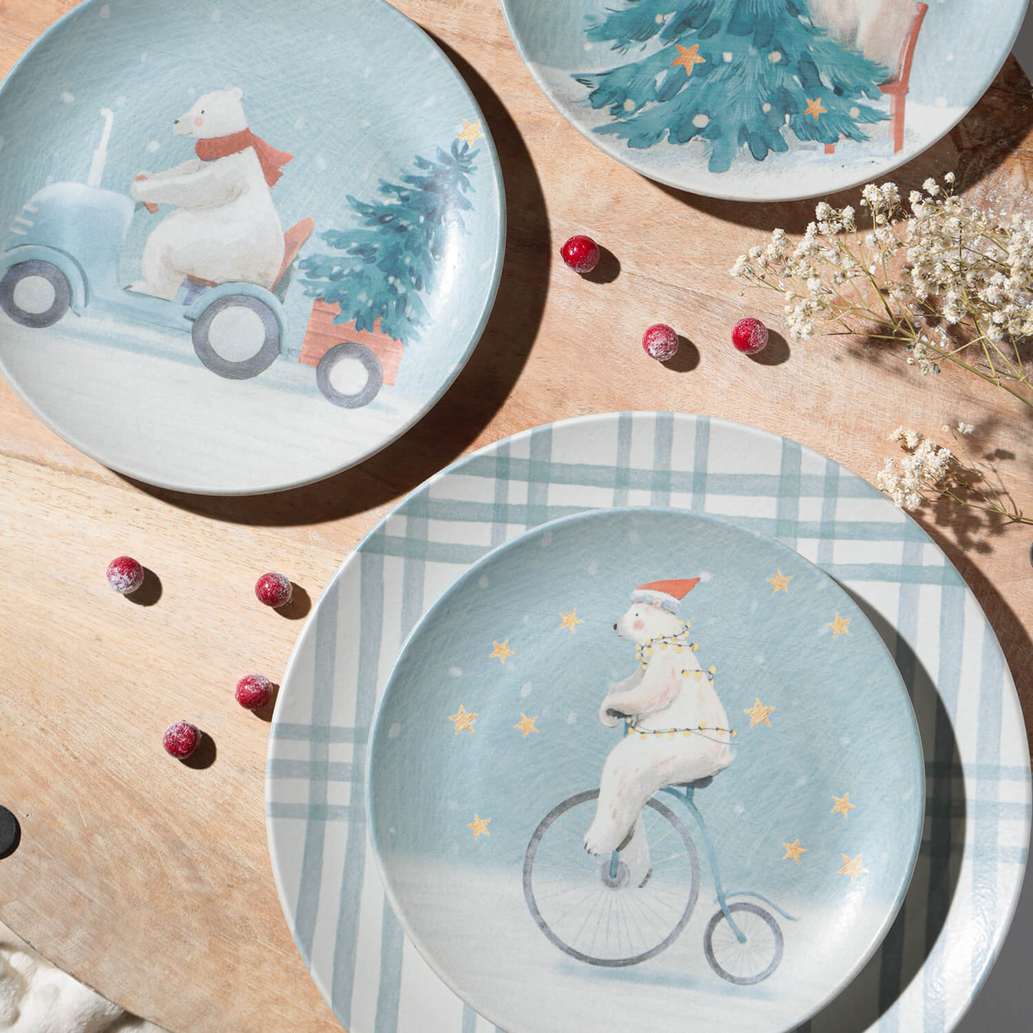 Conjunto com 6 Pratos Raso Coup Stoneware Expresso Polar Ø26cm - Imagem 3