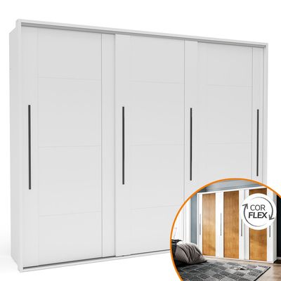 Guarda-Roupa-Casal-3-Portas-4-Gavetas-Sevilha-Branco