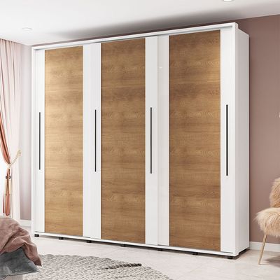 Guarda-Roupa-Casal-Coimbra-3-Portas-6-Gavetas-Flex-Branco