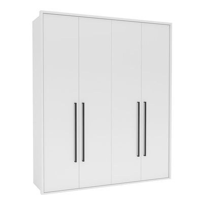 Guarda-Roupa-Casal-ou-Solteiro-4-Portas-2-Gavetas-Sevilha-Branco