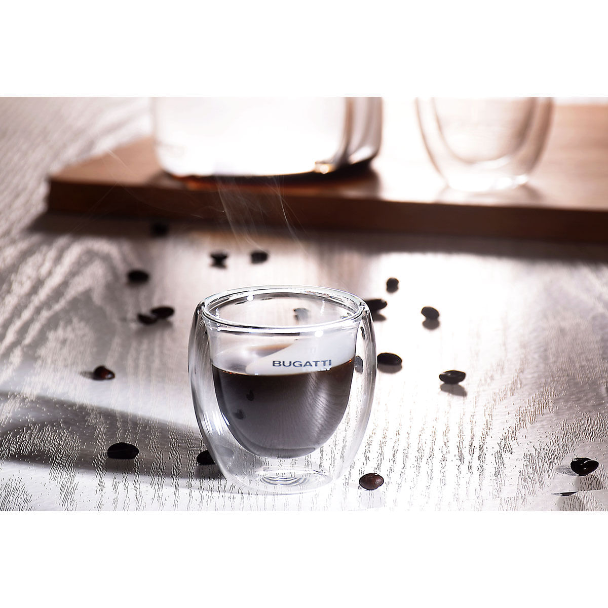 Conjunto 6 Copos de Café de Vidro Parede Dupla 80ml Bugatti - Imagem 2